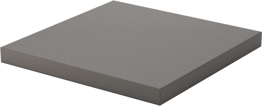 Ekonomik Kimyasal Dayanıklı Naylon Köpük Levha, 1/2" Kalınlık, 6" x 6"