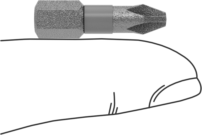 Yüksek Torklu Phillips Ucu, 1/4" Altıgen Şaft, Numara 2 Boyut