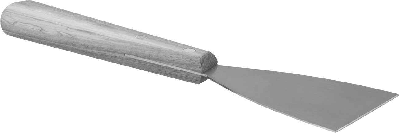 Çelik Bıçaklı Macun Sürme Bıçağı, 3“ Genişlik x 4,5” Uzunluk x 0,06" Kalınlık Bıçak, 10-3/4" Toplam Uzunluk