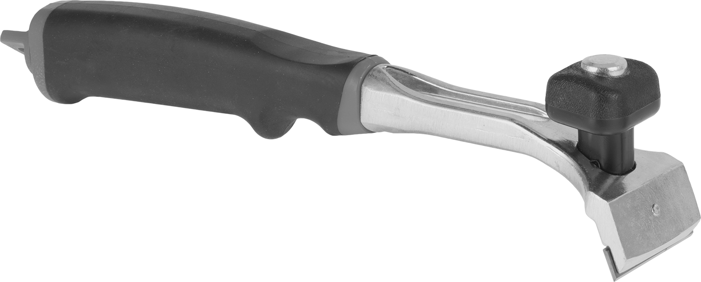 Rubber Handle and Straight Blade with Knob