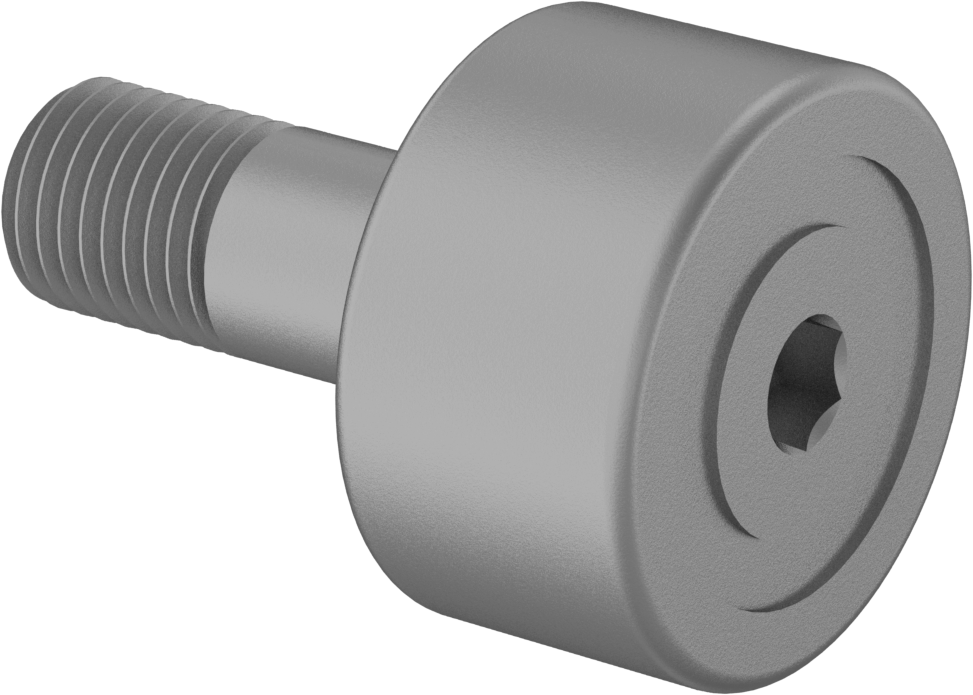 Yüksek Yük Dişli Ray Makarası, Çelik, Contalı Düz, 1-1/8" Makara Çapı, 5/8" Makara Genişliği