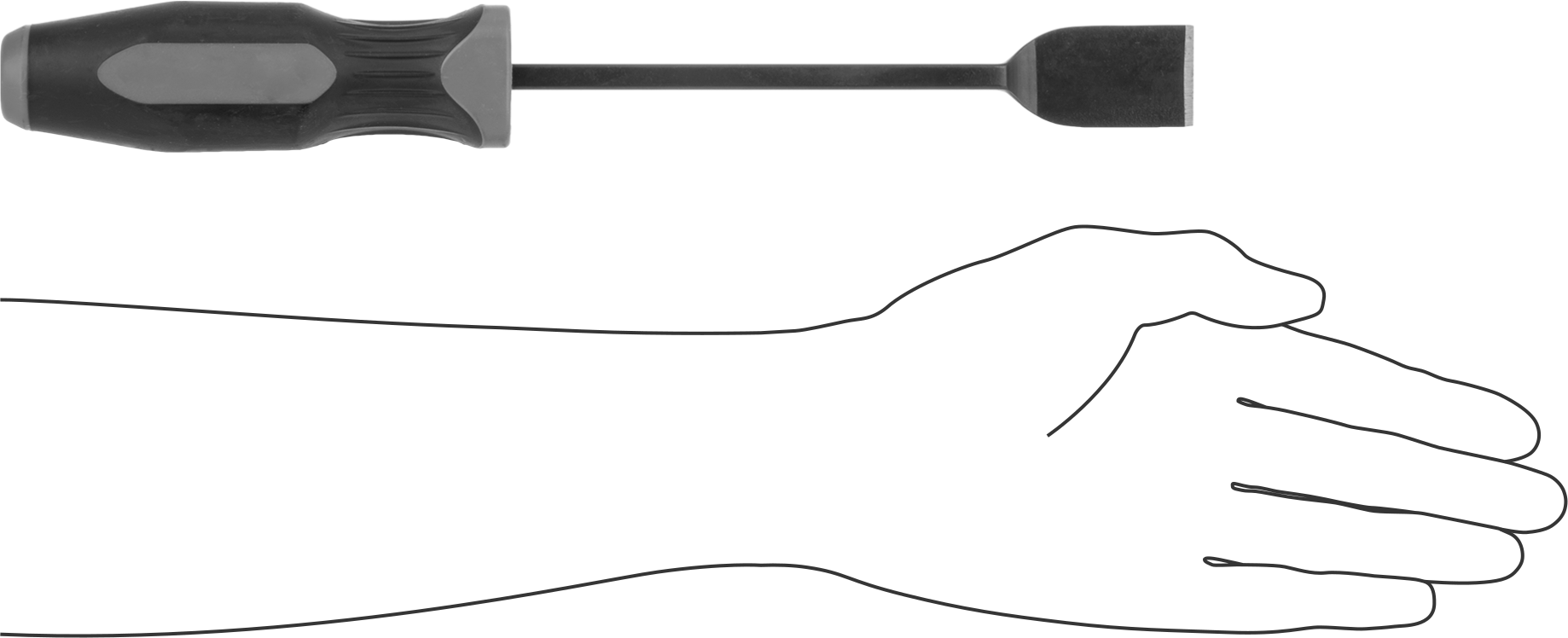 Comfort-Grip Çelik Bıçaklı Düz Yüzey Kazıyıcı, 11" Toplam Uzunluk