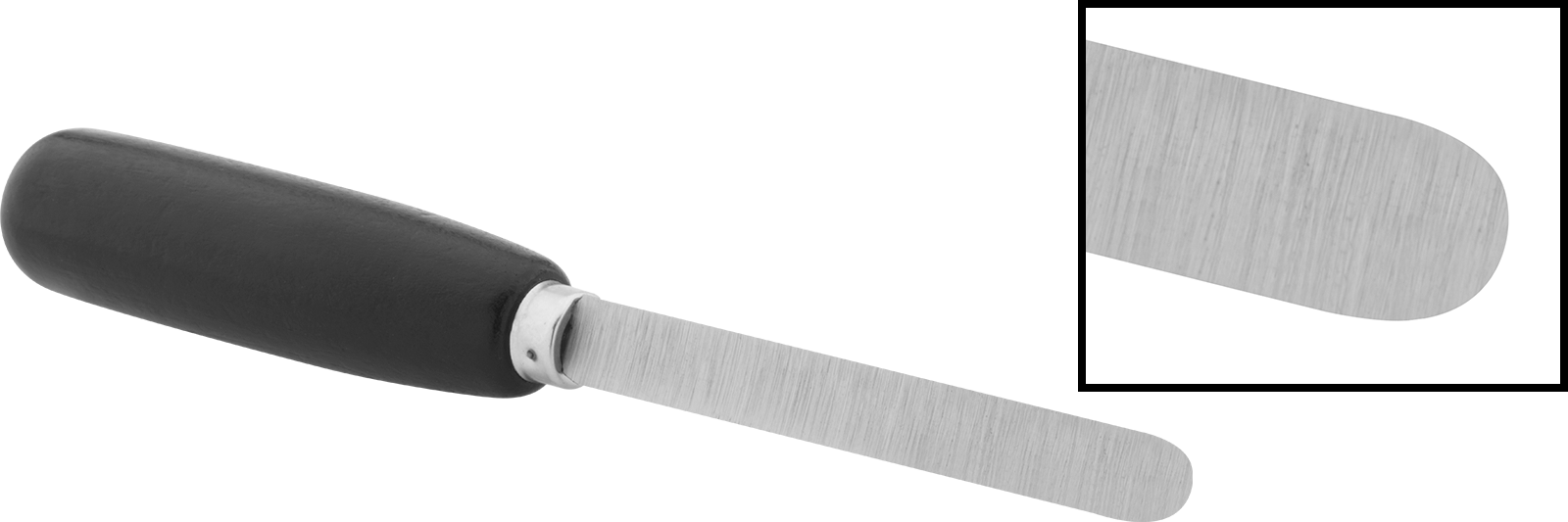 Üçgen Bıçaklı Çapak Alma Sıyırıcı, 1/2“ Genişlik x 4” Uzunluk, Düz Kenarlar ve Düz Yüzeyler için