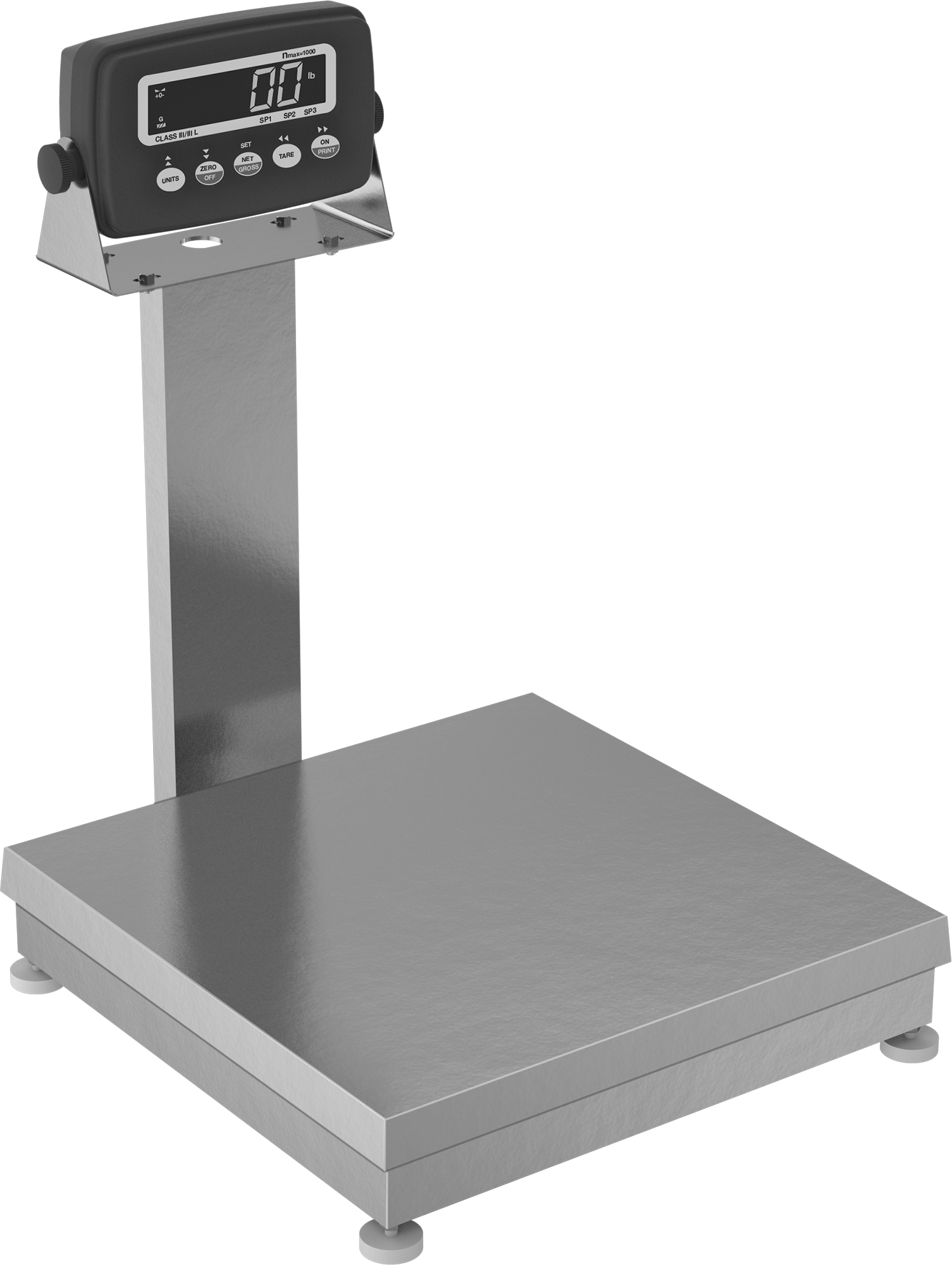 Ticarete Uygun Yıkanabilir Tezgah Üstü Terazi, IP69K, NEMA 4x, 100 lbs. Kapasite