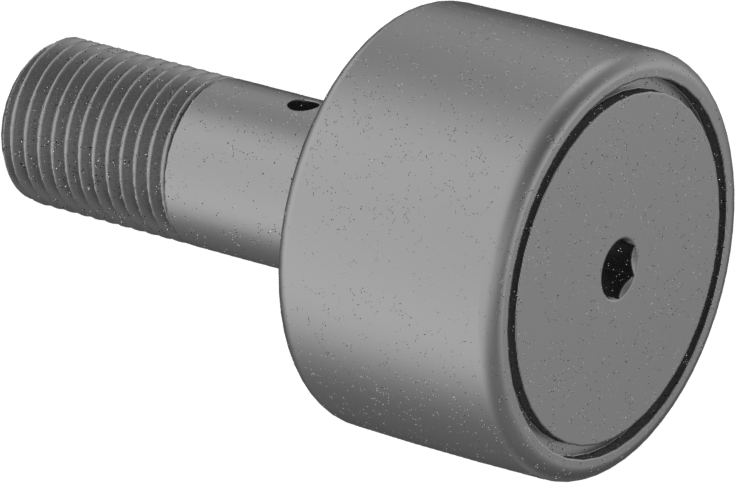 Contalı Dişli Çelik Ray Makarası, Taçlı, 1-1/4“ Çap x 3/4” Genişlikte Makara, 1/2" Sap Çapı