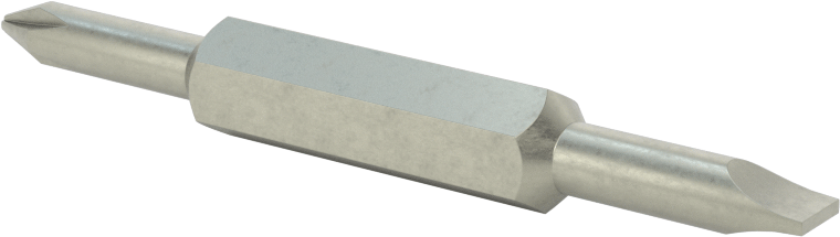 Çift Yönlü Uç, 5/16" Altıgen Şaft, 1 Numaralı Phillips x 3/16" Yivli