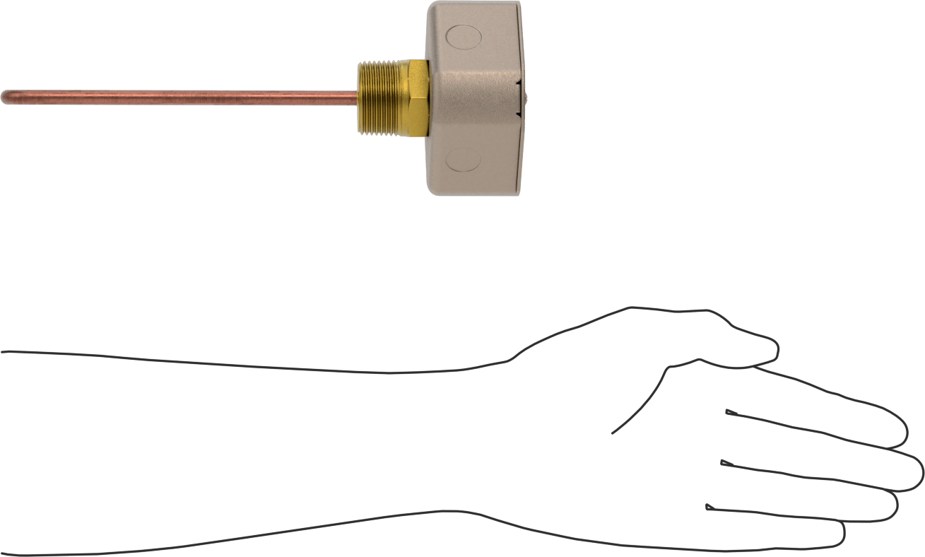 Vidalı Tıpa Daldırma Isıtma Elemanı, Su için, Bakır Eleman, 120V AC, 500W