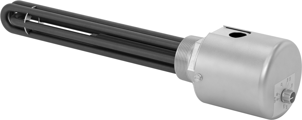 Vidalı Tıpa Daldırma Isıtma Elemanı, Su için, Termostat, 304 Paslanmaz Çelik Eleman, 480V AC, 4500W