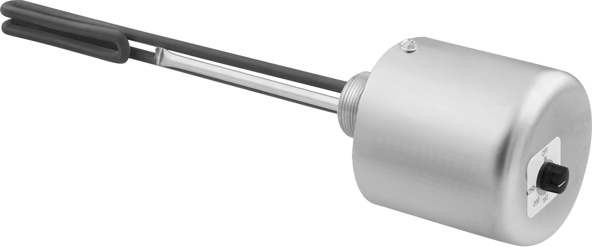 Vidalı Tıpa Daldırma Isıtma Elemanı, Su için, Termostat, Incoloy Eleman, 120V AC, 1500W