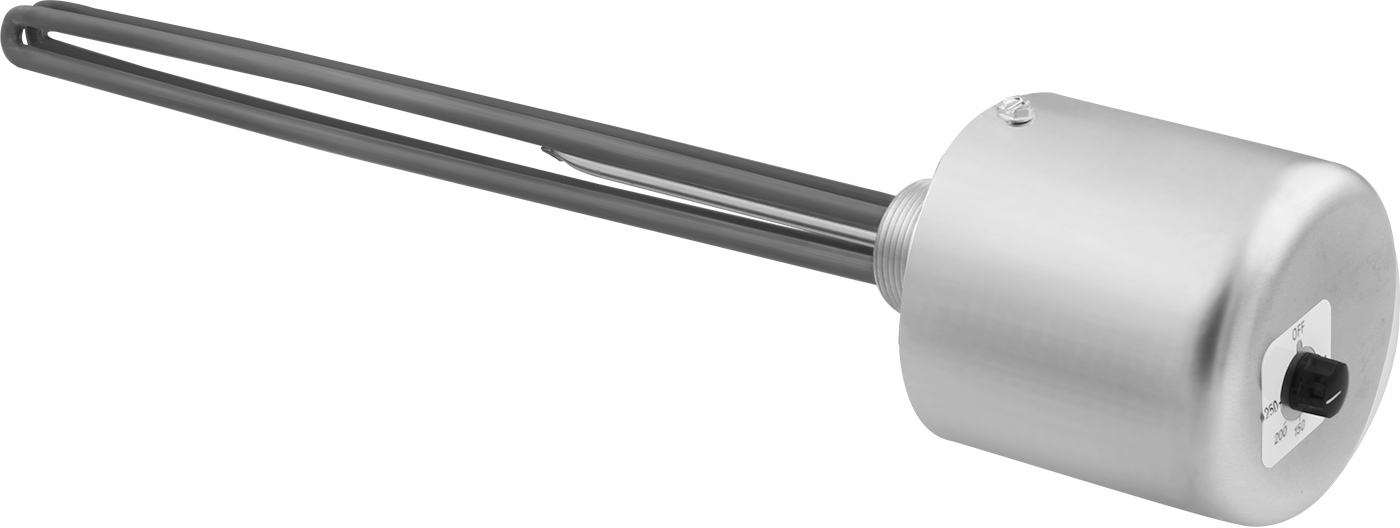 Vidalı Tıpa Daldırma Isıtma Elemanı, Su için, Termostat, Incoloy Eleman, 120V AC, 3000W