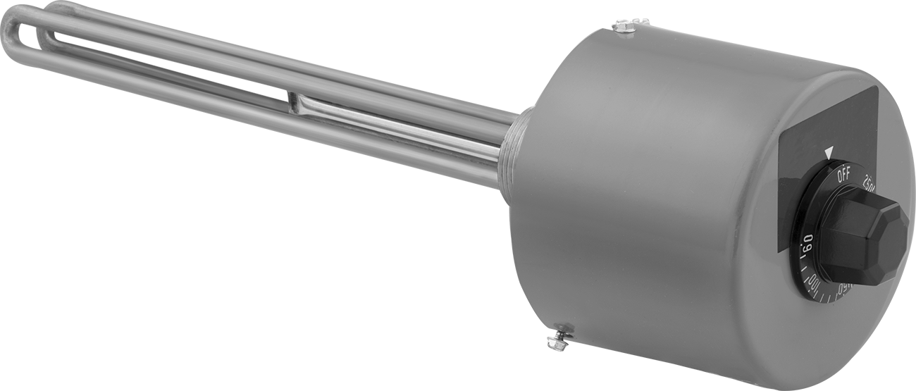 Vidalı Tıpa Daldırma Isıtma Elemanı, Yağ ve Soğutma Suyu için, Termostat, Çelik Eleman, 1000W
