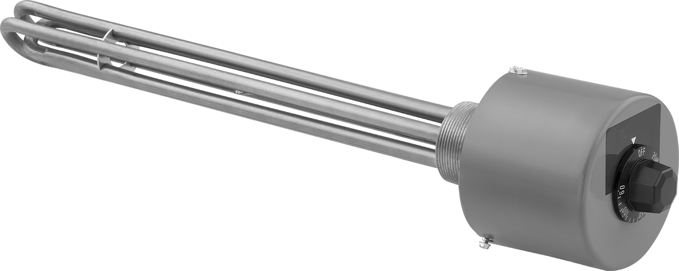 Vidalı Tıpa Daldırma Isıtma Elemanı, Yağ ve Soğutma Suyu için, Termostat, Çelik Eleman, 3000W