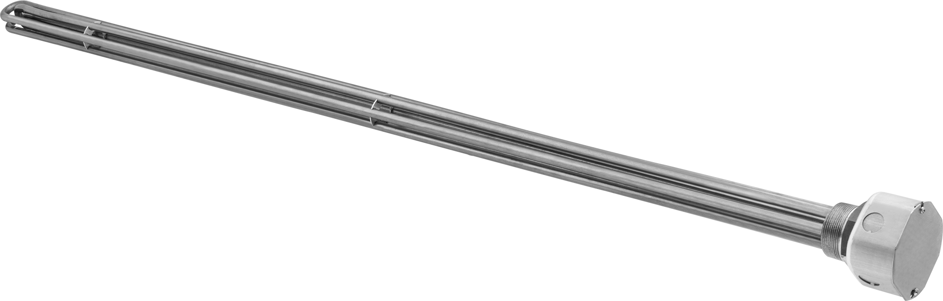 Vidalı Tıpa Daldırma Isıtma Elemanı, Yağ ve Soğutma Suyu için, Çelik Eleman, 240V AC, 10000W
