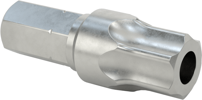 Kurcalamaya Dayanıklı T55 Torx Uç, 5/16" Altıgen Şaft