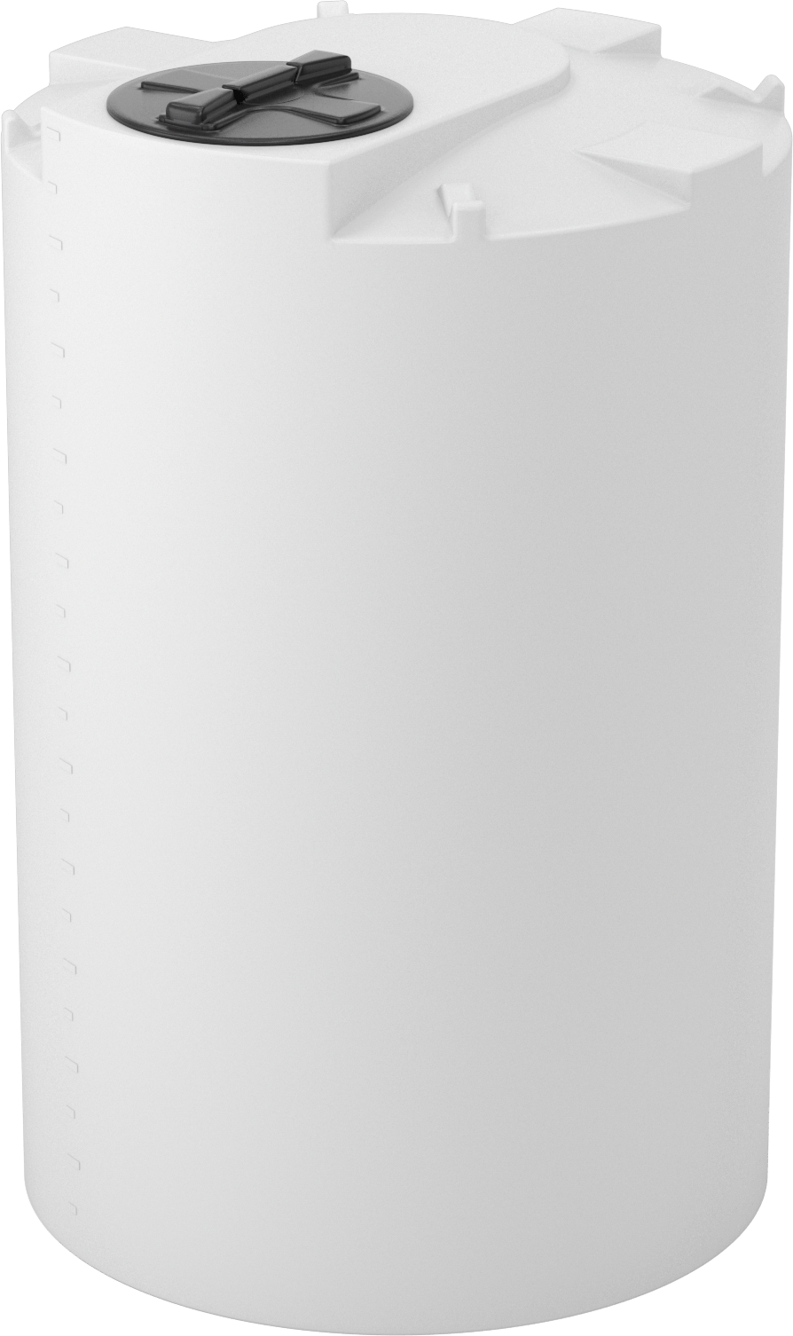 Tahliye Delikli Dikey Plastik Tank, 550 Galon Kapasite