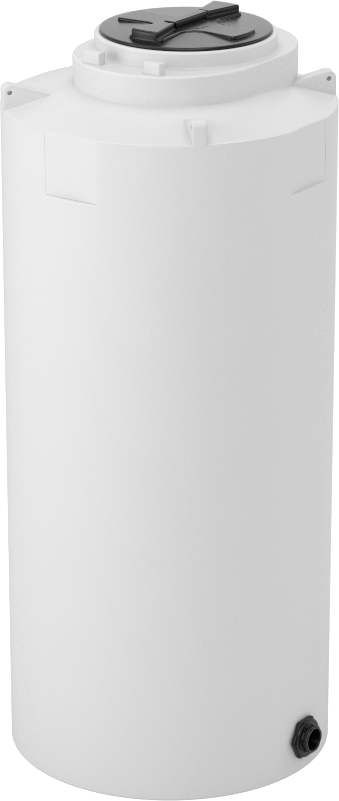 Tahliye Delikli Dikey Plastik Tank, 300 Galon Kapasite