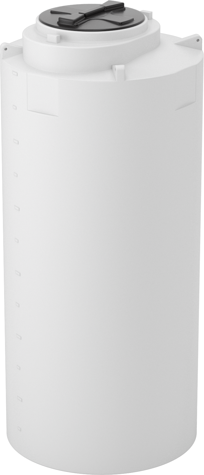 Tahliye Delikli Dikey Plastik Tank, 300 Galon Kapasite