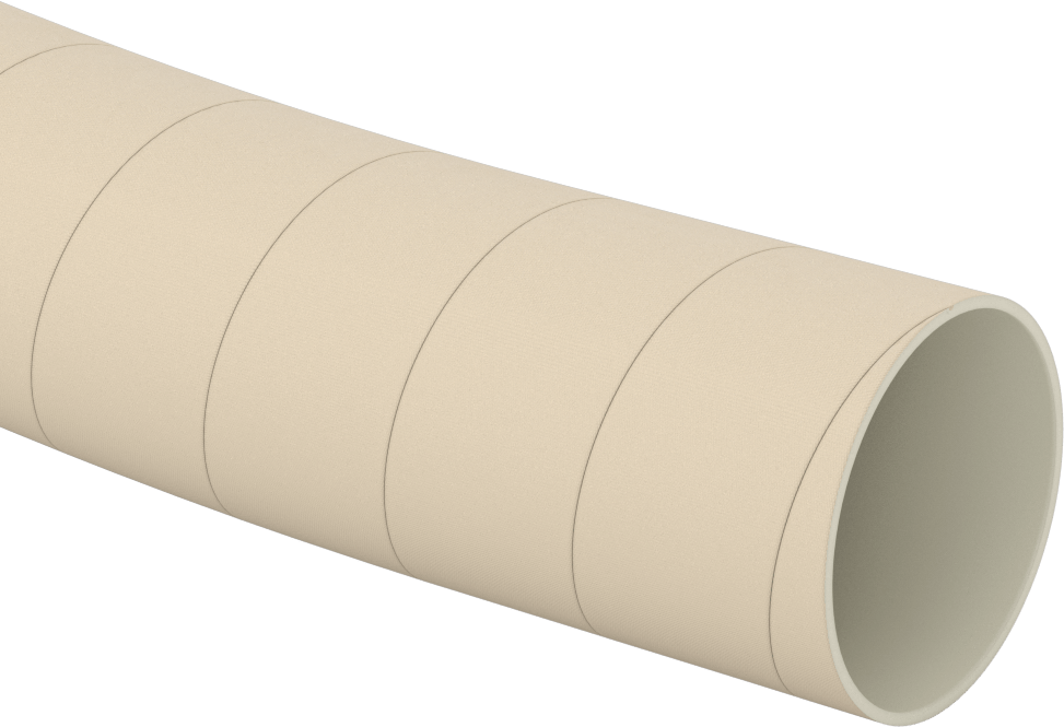 Kimyasallar için Geniş Çaplı Yumuşak Kauçuk Boru, 4" ID, 4 1/4" OD