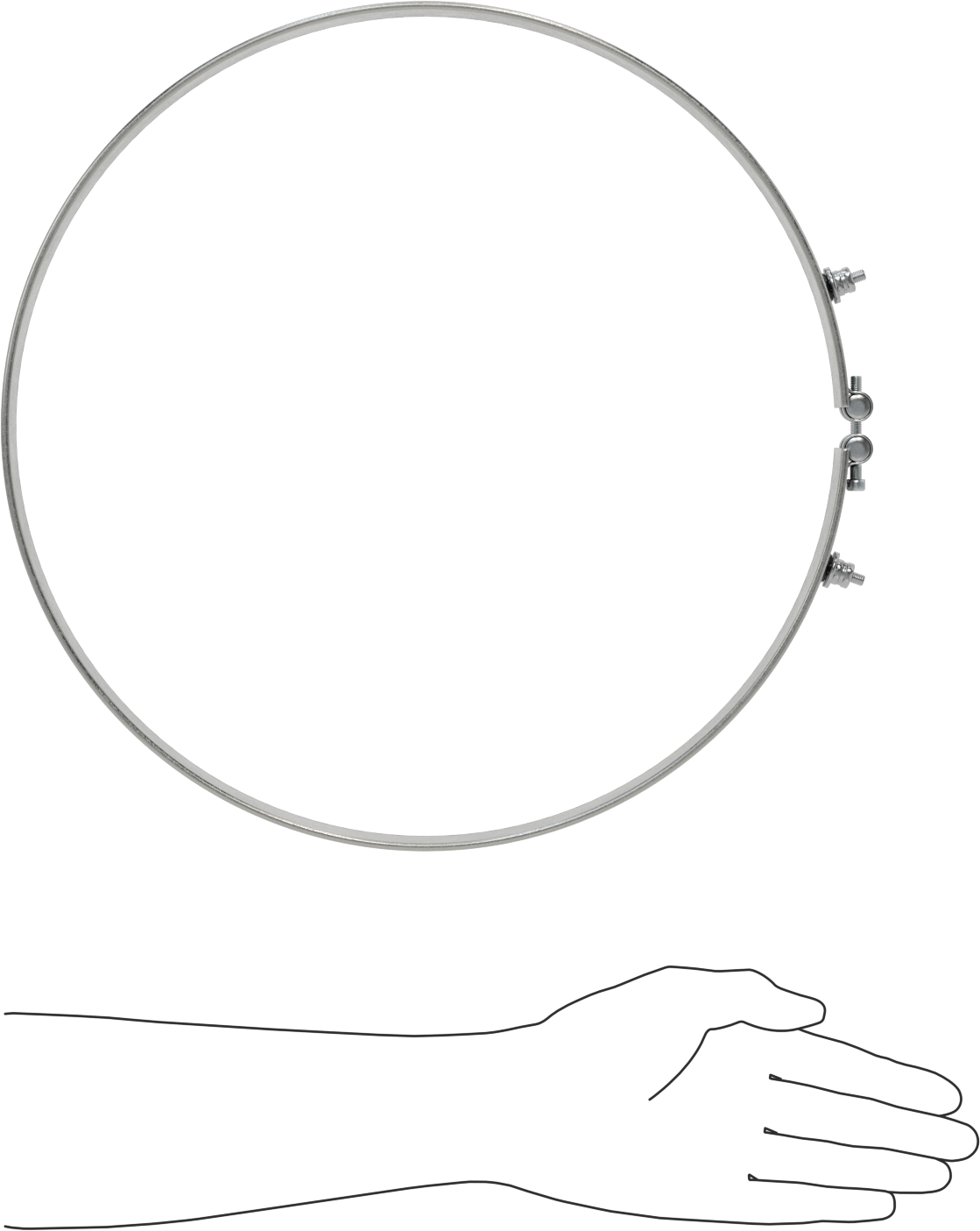 Ekstrüzyon ve Enjeksiyon Kalıplama Silindiri için Isıtıcı, 120V AC, 14" Namlu Dış Çapı için, 1600W