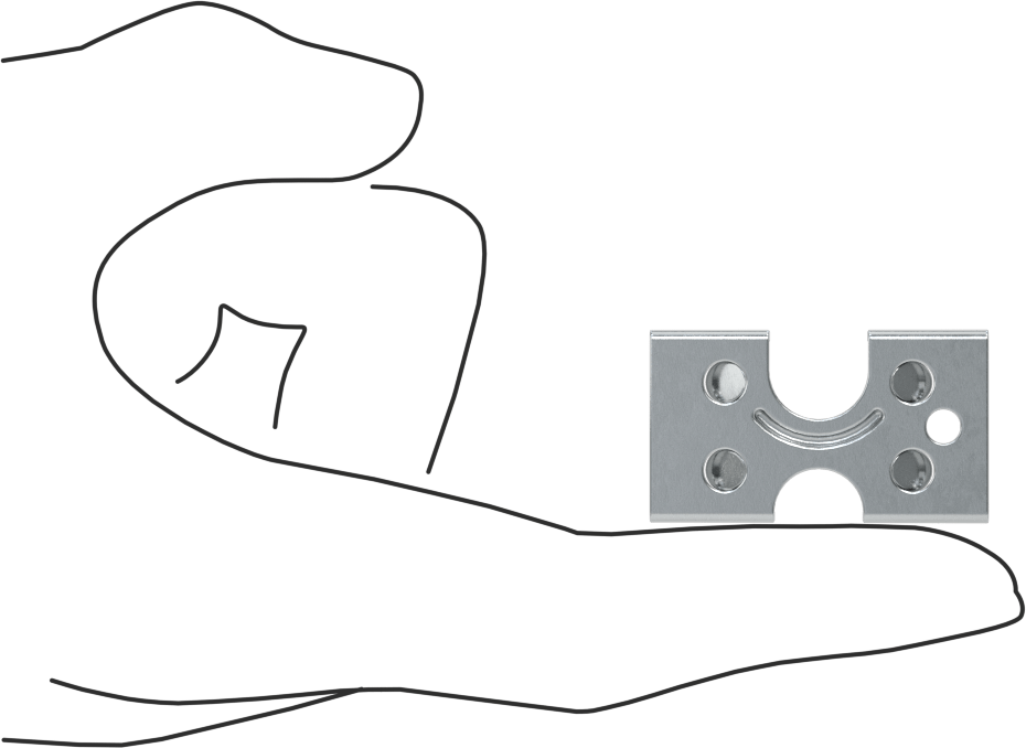 Kolay Takılabilir Halat Kelepçeleri - Kaldırma Amaçlı Değildir, Çinko Kaplı Çelik Çift Kelepçe, 1/4", 5/16“ ve 3/8” Çaplı Halat