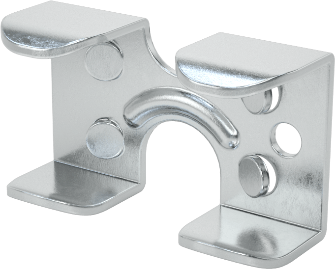 Kolay Takılabilir Halat Kelepçeleri - Kaldırma Amaçlı Değildir, Çinko Kaplı Çelik Çift Kelepçe, 1/4", 5/16“ ve 3/8” Çaplı Halat
