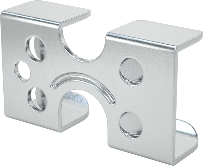 Kolay Takılabilir Halat Kelepçeleri - Kaldırma Amaçlı Değildir, Çinko Kaplı Çelik Çift Kelepçe, 1/4", 5/16“ ve 3/8” Çaplı Halat