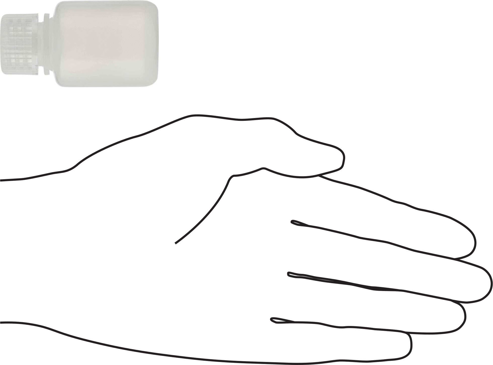 HDPE Şişe, 1 FL. oz. Kapasite, 1-3/8" Çap, 2-3/8" Yükseklik