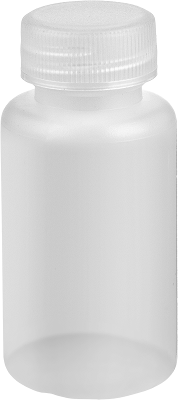 Yarı Şeffaf HDPE Plastik Şişe, 1 FL. oz./30 ml Kapasite, 7/8" Ağız Dış Çapı