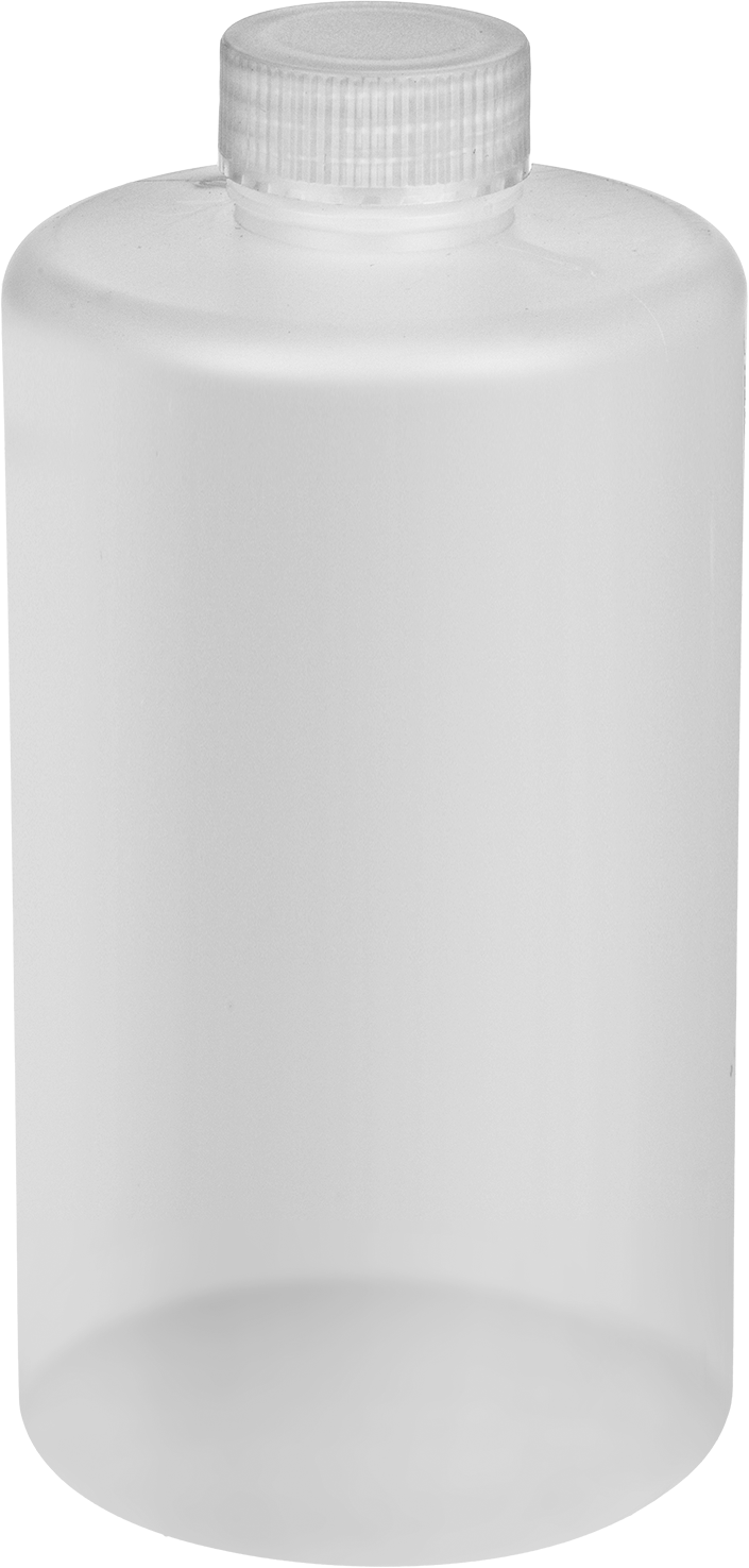 Yarı Şeffaf Polipropilen Plastik Şişe, 64 FL. oz./2000 ml Kapasite, 1-3/8" Ağız Dış Çapı