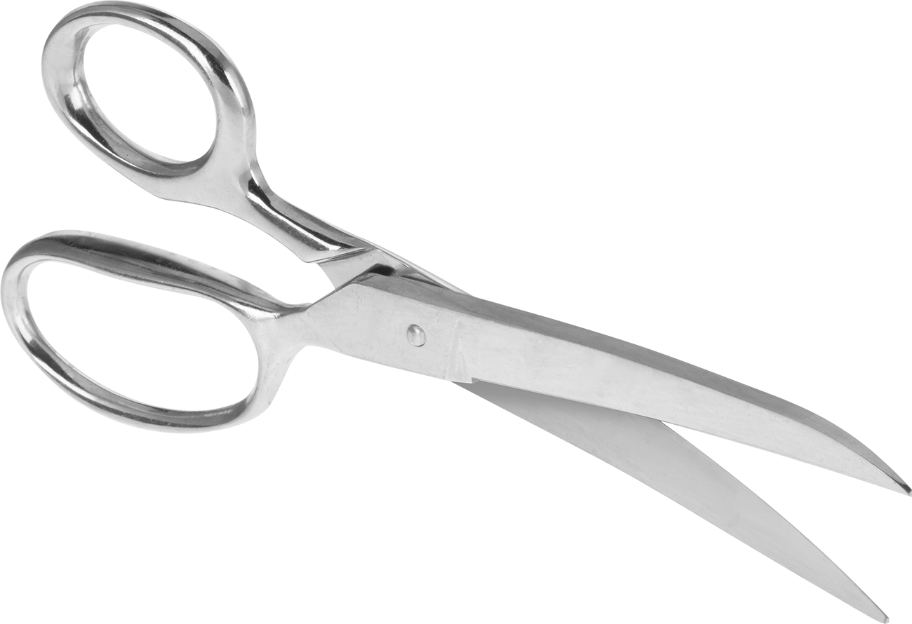 Tamamen Metal Makas, Düz Saplı, 8" Toplam Uzunluk, 3-1/2" Kesim Uzunluğu