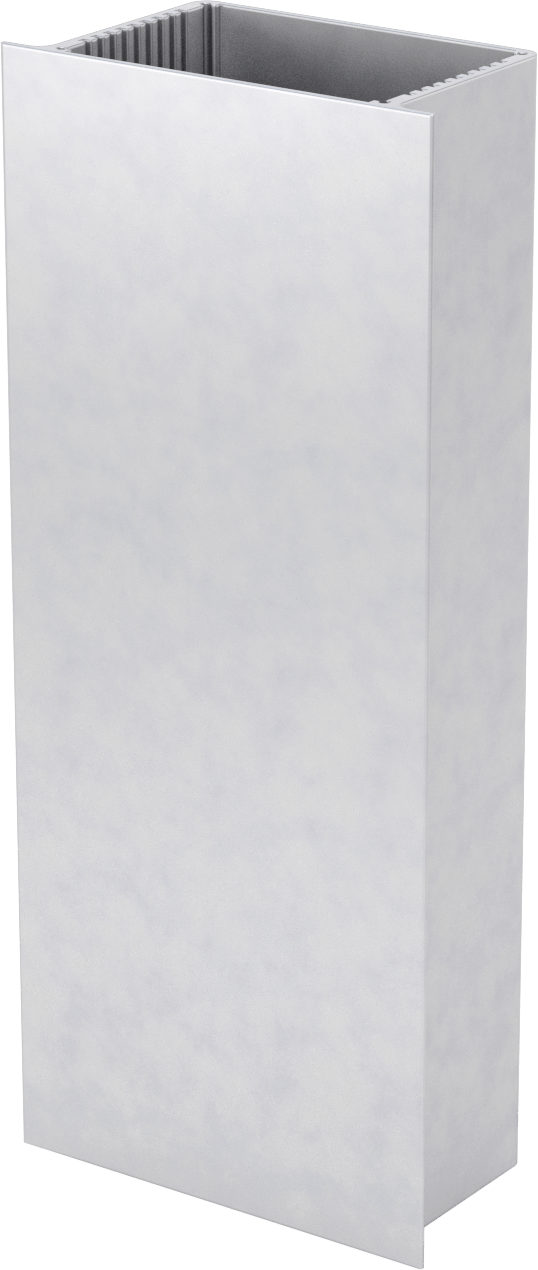 Devre Kartı Muhafazası, Yan Flanşlı Gövde, 12" x 4-1/4" x 2-3/4"