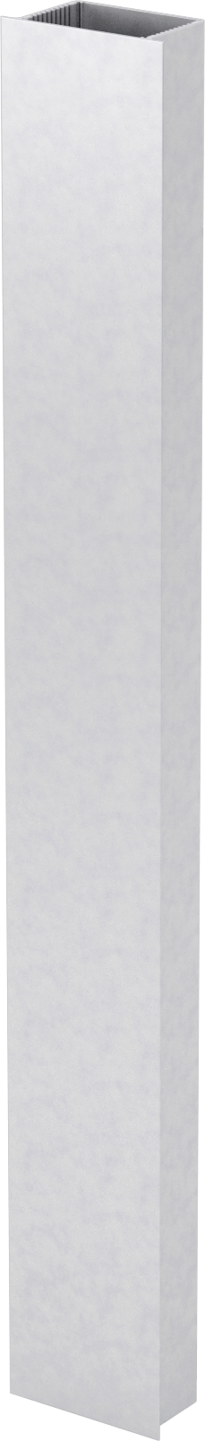Devre Kartı Muhafazası, Yan Flanşlı Gövde, 39-1/2" x 4-1/4" x 2-3/4"