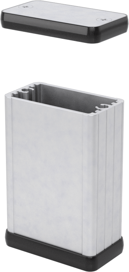 Devre Kartı Muhafazası, İç Mekanlar için, 2-3/8“ Yükseklik x 1-3/4” Genişlik x 1" Derinlik