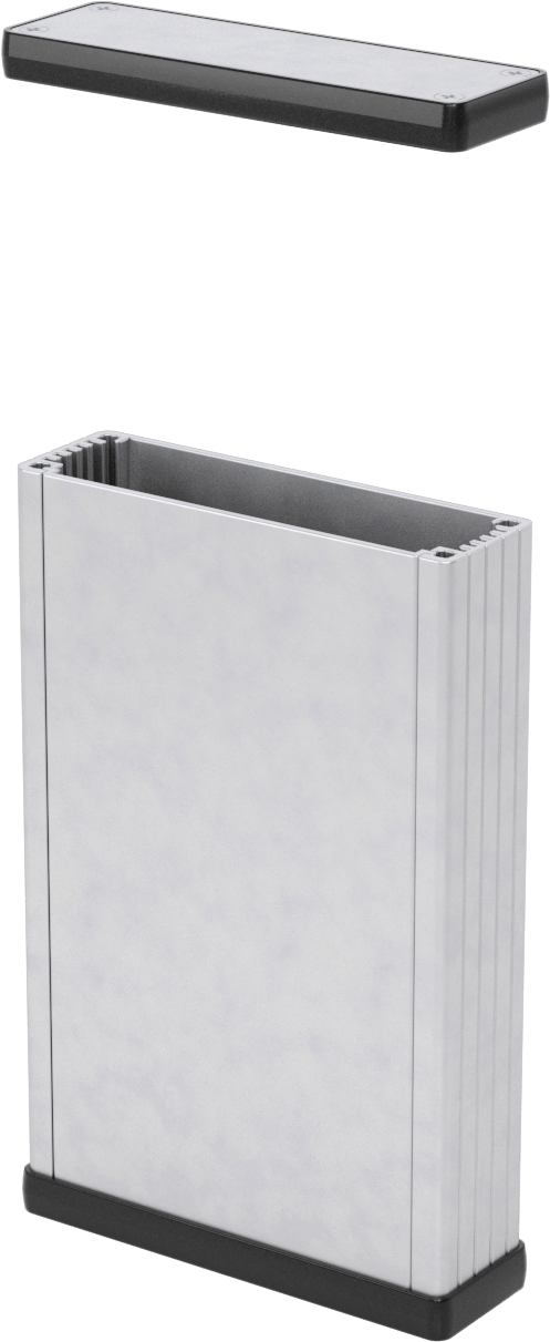 Devre Kartı Muhafazası, İç Mekanlar için, 6-1/4“ Yükseklik x 4” Genişlik x 1-1/4" Derinlik