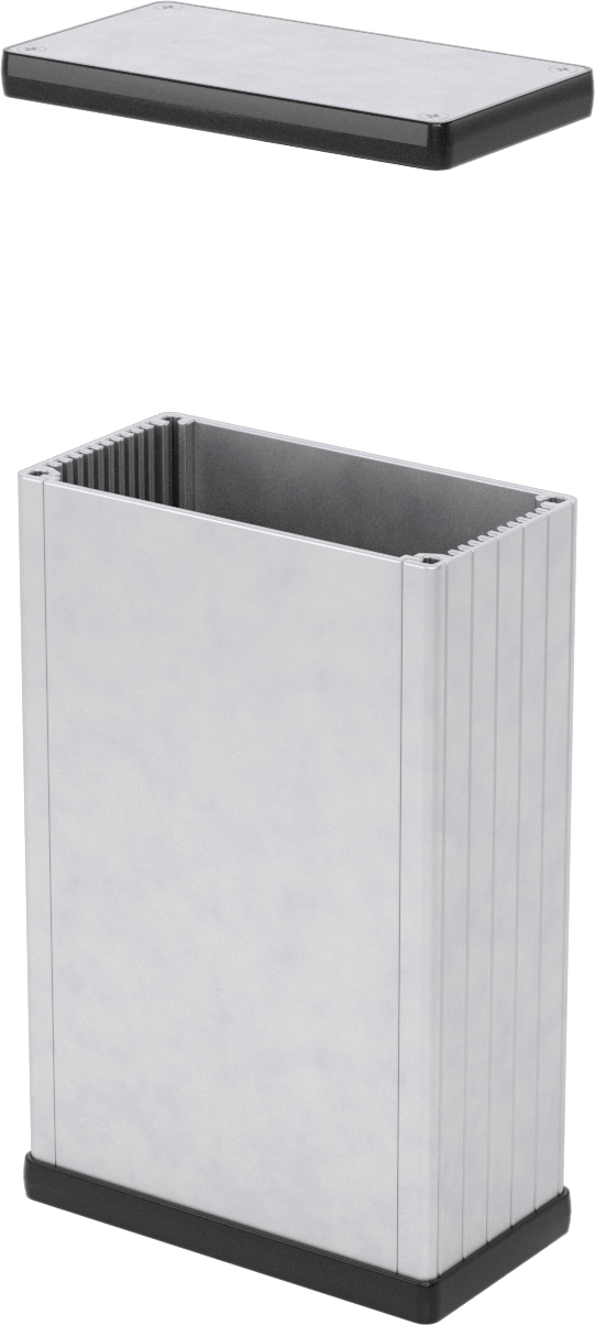 Devre Kartı Muhafazası, İç Mekanlar için, 6-1/4“ Yükseklik x 4” Genişlik x 2-1/8" Derinlik