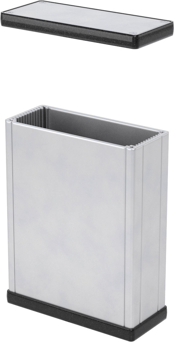 Devre Kartı Muhafazası, İç Mekanlar için, 6-1/4“ Yükseklik x 5” Genişlik x 2" Derinlik