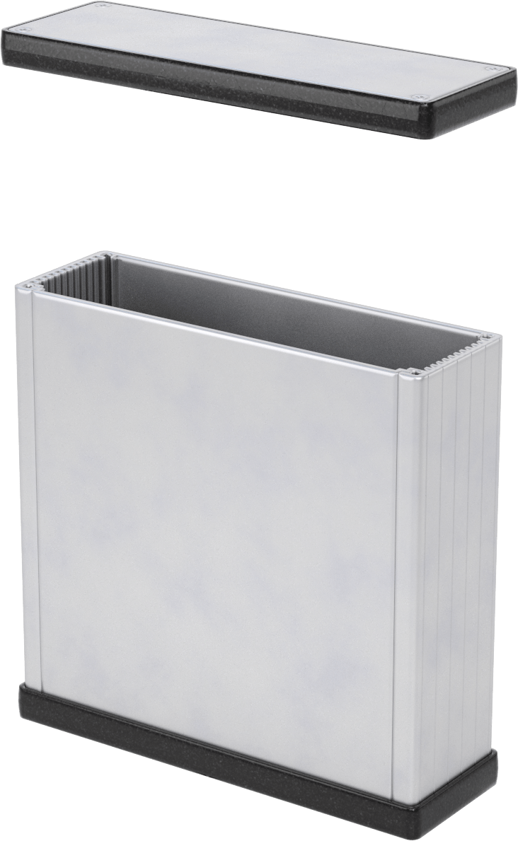 Devre Kartı Muhafazası, İç Mekanlar için, 6-1/4“ Yükseklik x 6-1/2” Genişlik x 2" Derinlik