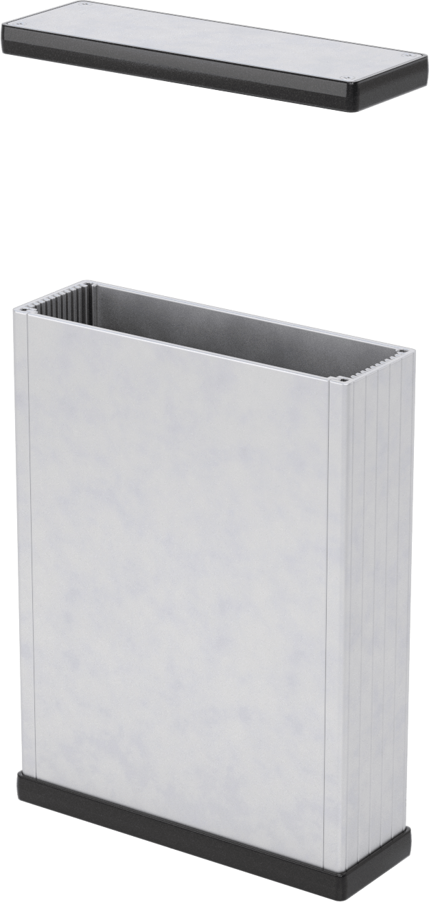 Devre Kartı Muhafazası, İç Mekanlar için, 8-3/4“ Yükseklik x 6-1/2” Genişlik x 2" Derinlik