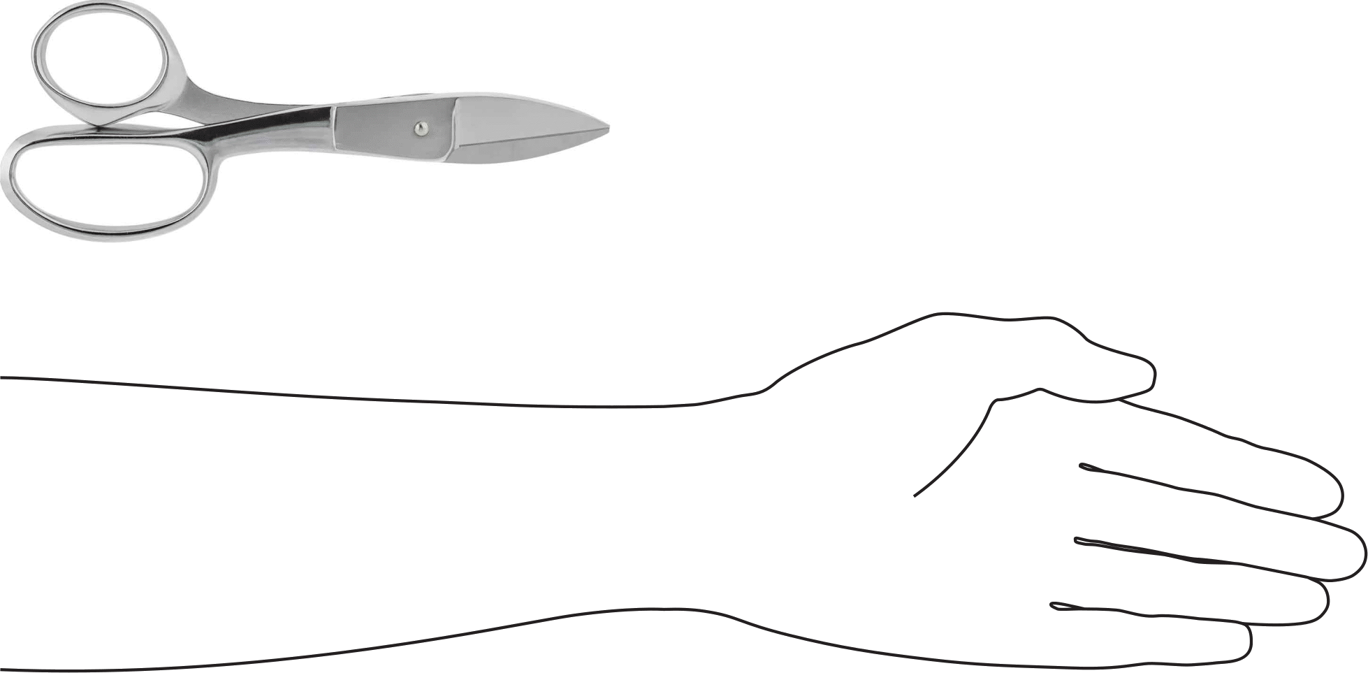 Yüksek Kuvvetli Tamamen Metal Makas, 7-3/4" Toplam Uzunluk