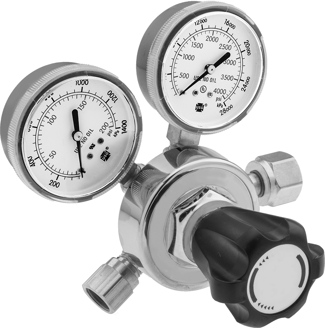 Female Outlet × Female Inlet Single-Stage Valves with Knob