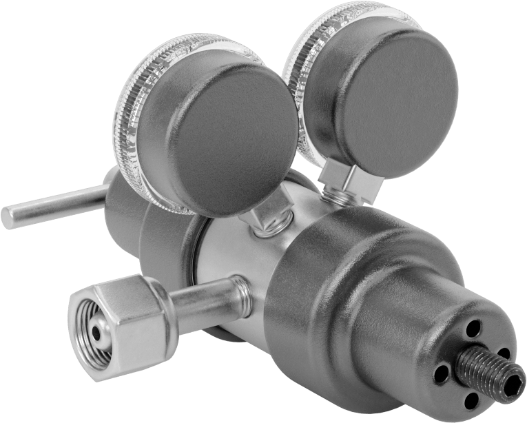 Tank Üzerine Monte Edilen Basınç Düzenleme Valfi, İki Aşamalı, 1/4 NPT Dişi x CGA 540 Ngo Dişi