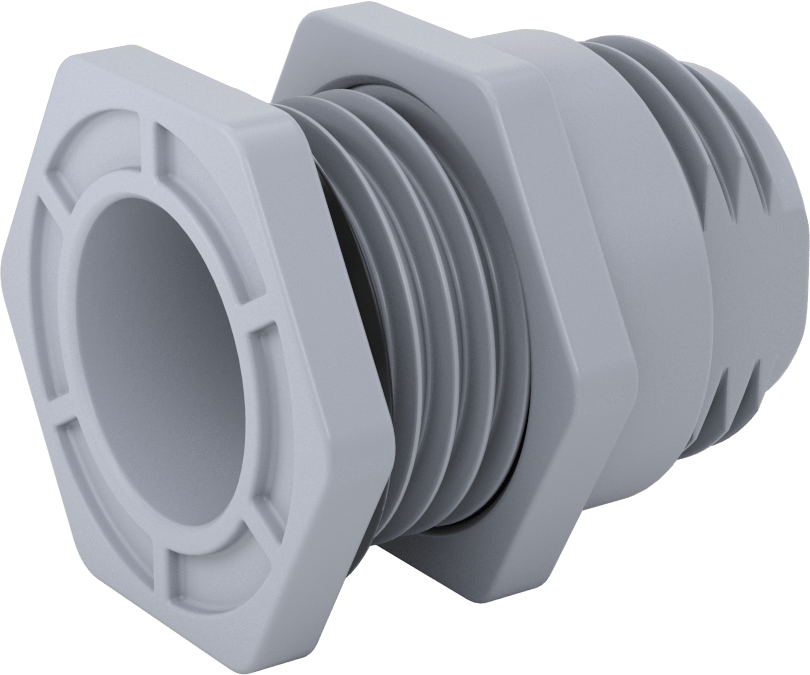 EPDM Contalı Duvar Geçiş Düz Bağlantı Parçası, CPVC Adaptör, Sıcak Su için, 1-1/2 Soket x NPT Dişi
