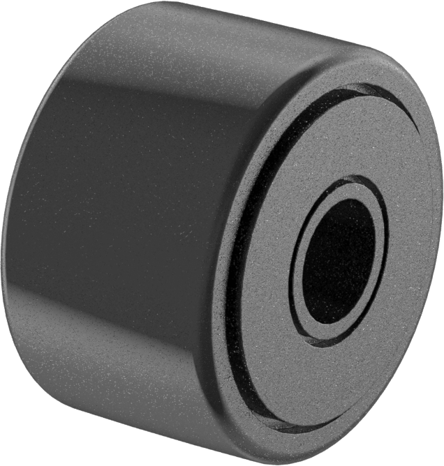 Mile Monte Taçlı Ray Makarası, Conta ile, 1-1/4" Silindir Çapı, 3/4" Makara Genişliği