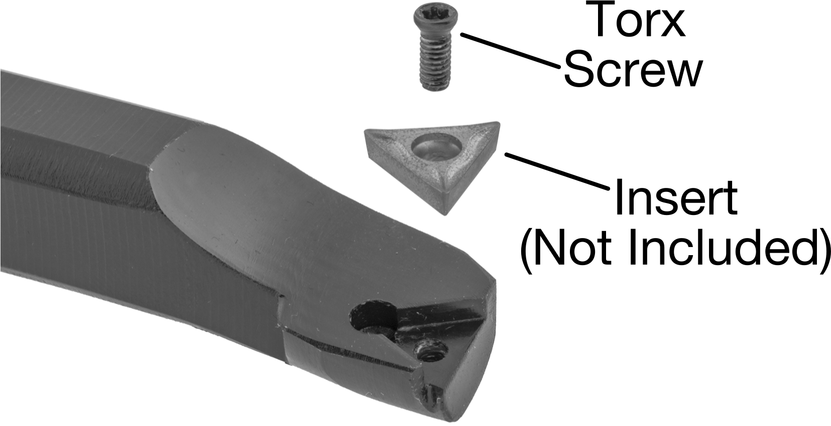 Delik Açma Karbür Uç Tutucu, Kod Stuc, Sol El, 3/8" Şaft Çapı, 3/32" Uç Kalınlığı