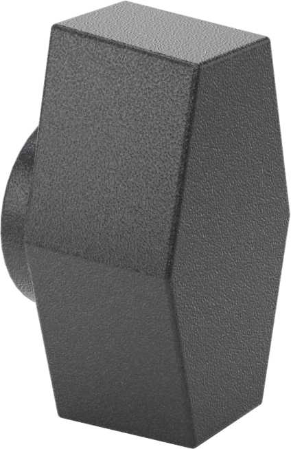 Plastik İki Kollu Topuz, 1/4"-20 Dişli Delikli, 1-1/2" Genişlik Başlık