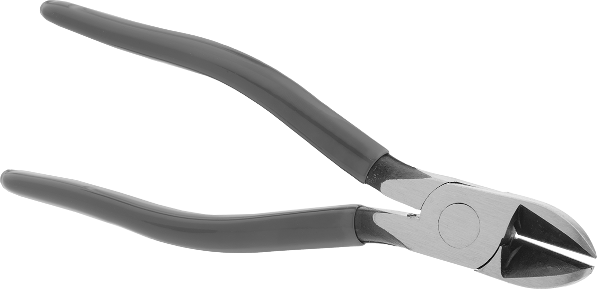 Oval Başlı ve Yastıklı Tutamaklı Tel Kesiciler, 7-1/2" Uzunluk Toplam, Manuel Çene Açma