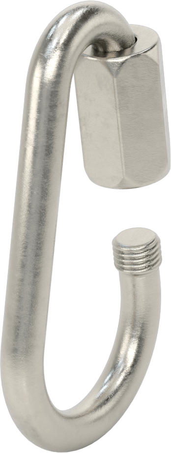 Armut Şeklinde Hızlı Bağlantı, Tip 316 Paslanmaz Çelik, 5/8" Kalınlık, Kaldırma Amaçlı Değildir