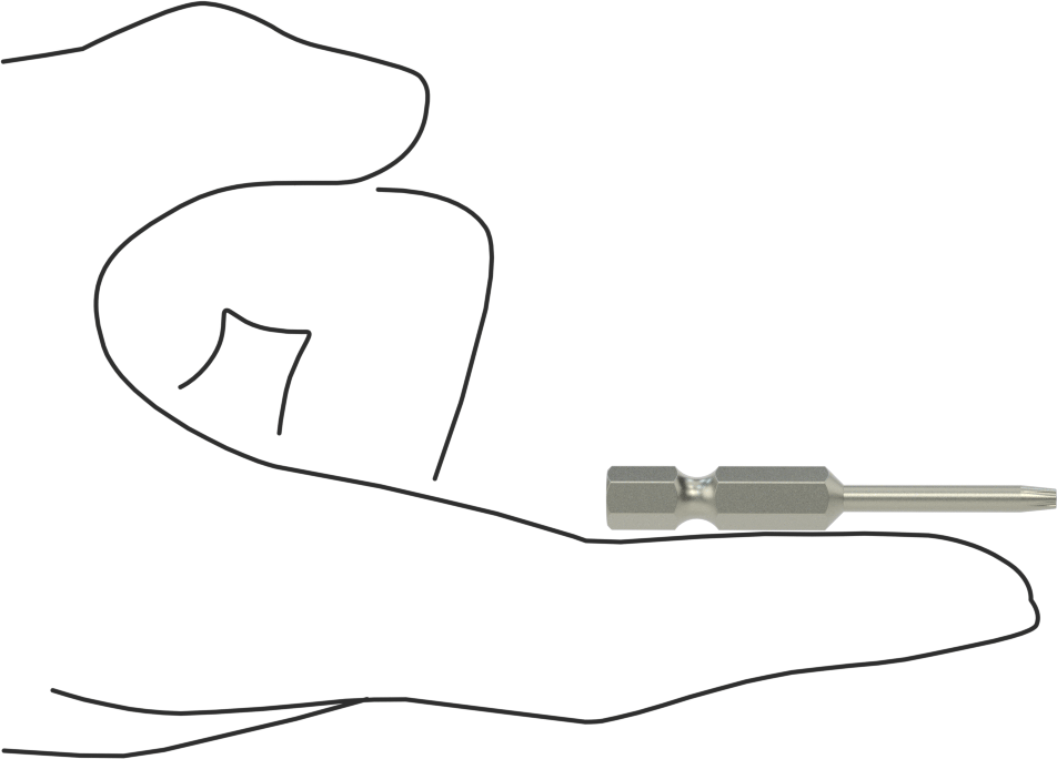 Torx-Plus Ucu, Elektrikli Aletler için 1/4" Altıgen Şaft, IP8 Boyutu