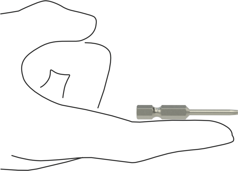 Torx-Plus Ucu, Elektrikli Aletler için 1/4" Altıgen Şaft, IP9 Boyutu