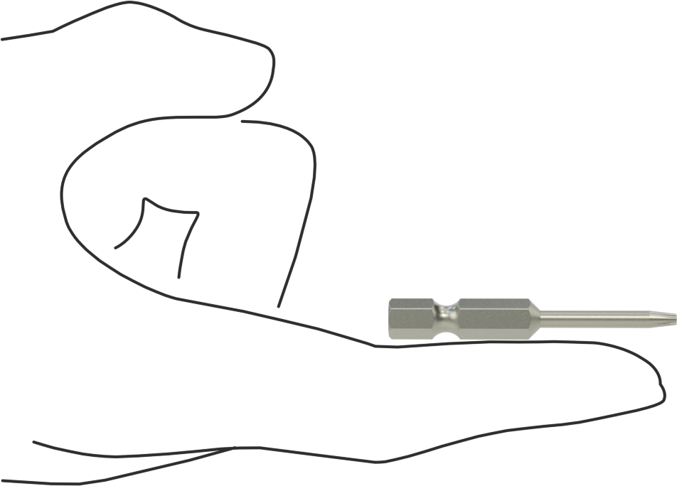 Torx-Plus Ucu, Elektrikli Aletler için 1/4" Altıgen Şaft, IP7 Boyutu